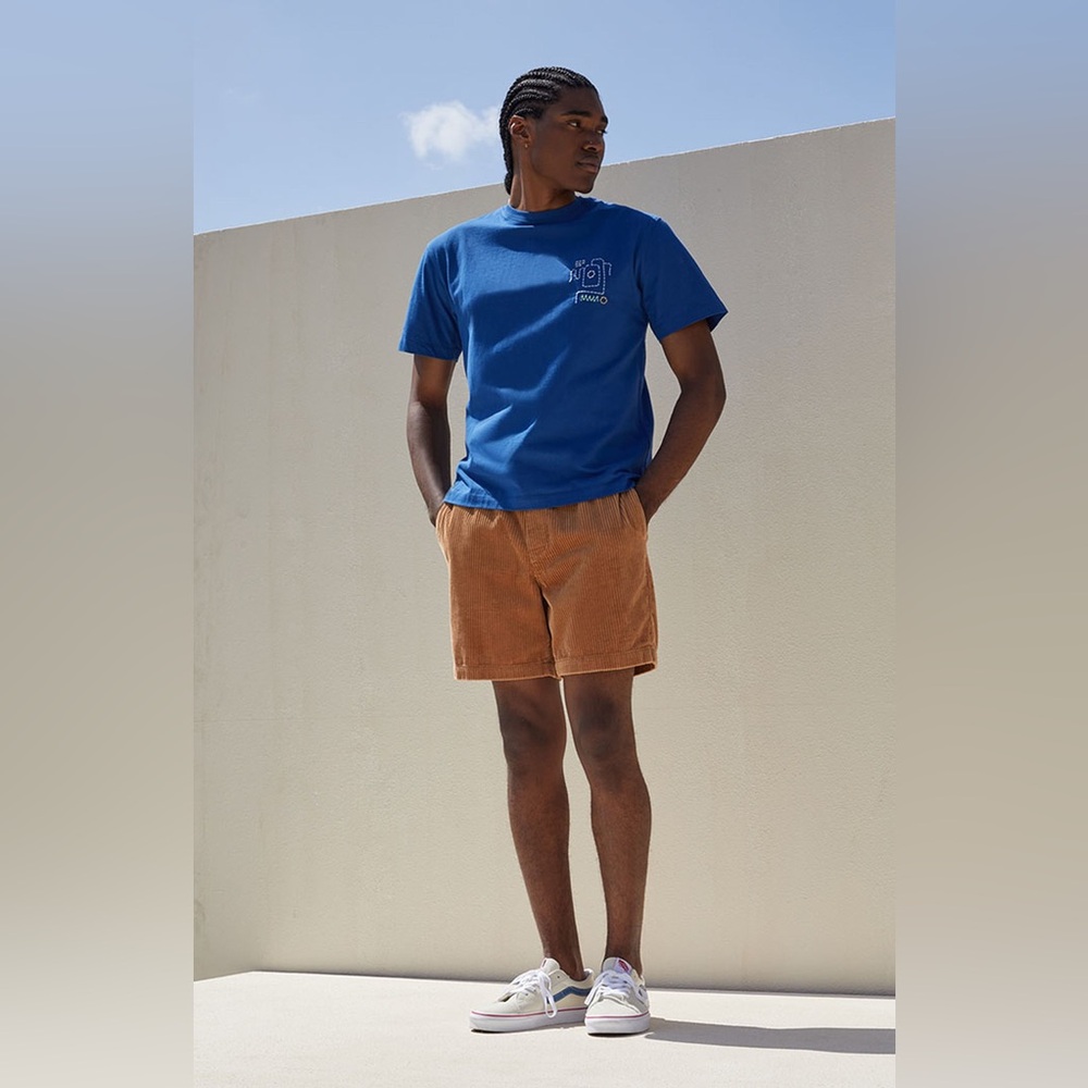 Pacsun Tan Corduroy Volley Shorts